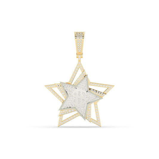 Dollar Star Gold Pendant Charm