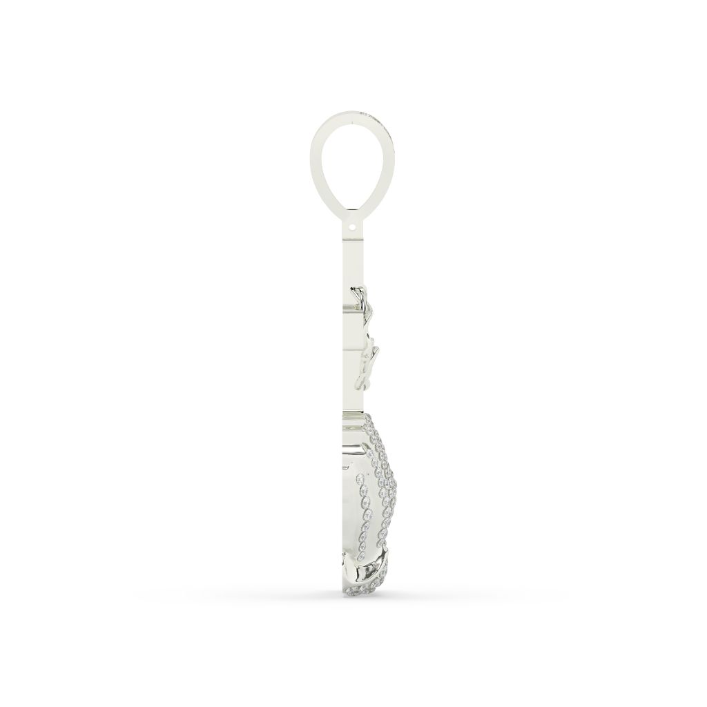 Diamond Praying Hands Cross Pendant