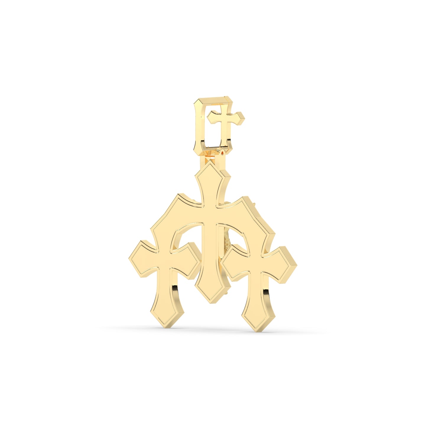 Triple Cross Jesus Pendant Charm