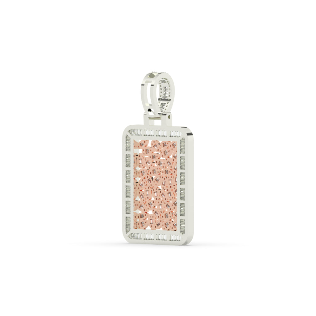 Diamond Skull Cage Frame Pendant