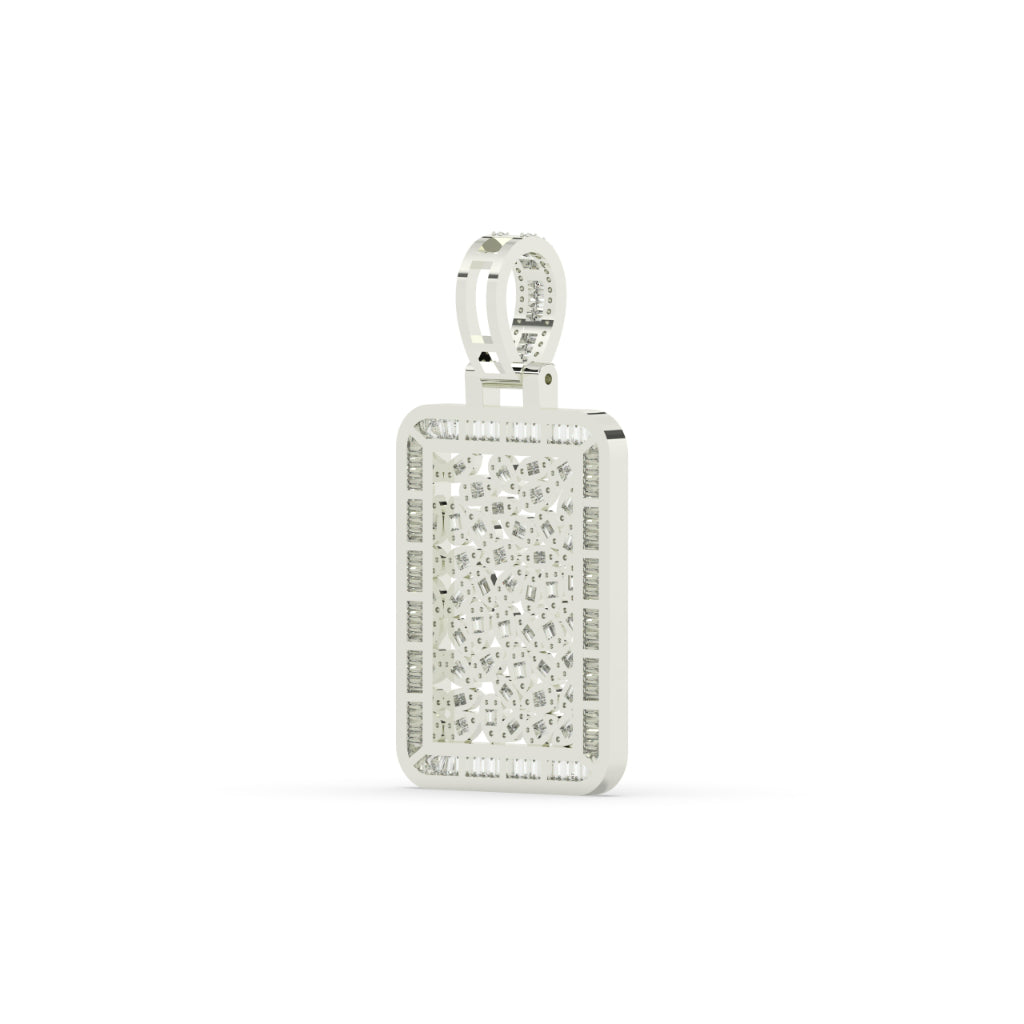 Diamond Skull Cage Frame Pendant