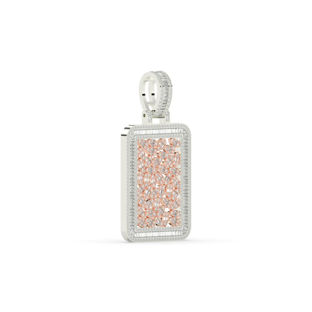 Diamond Skull Cage Frame Pendant
