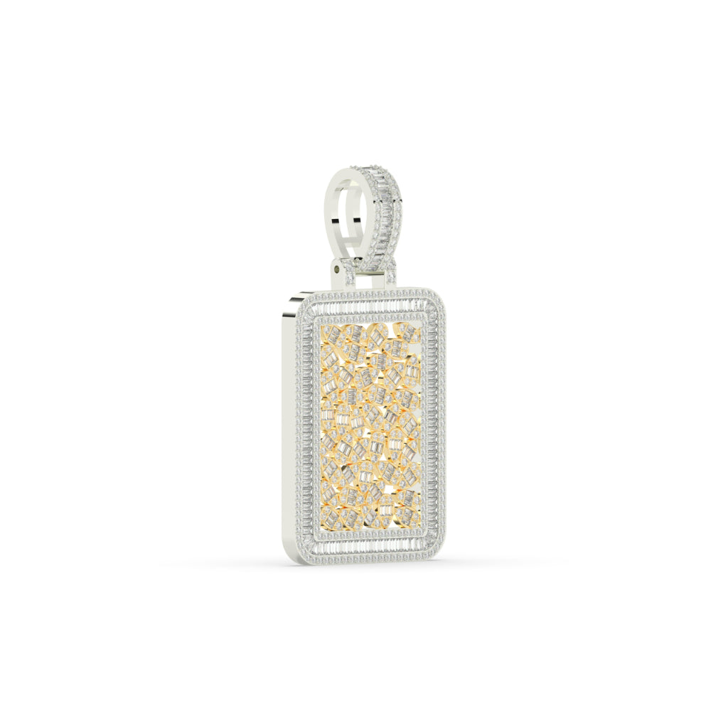 Diamond Skull Cage Frame Pendant