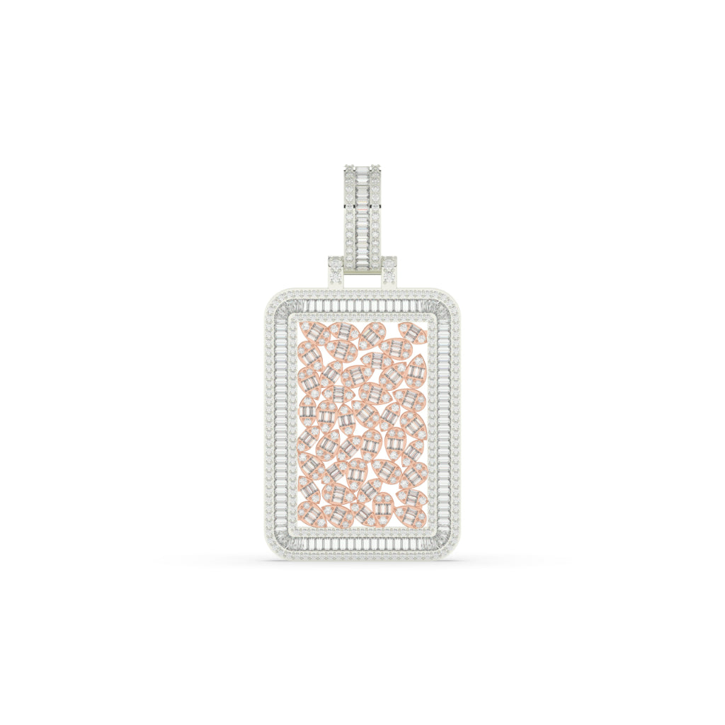 Diamond Skull Cage Frame Pendant