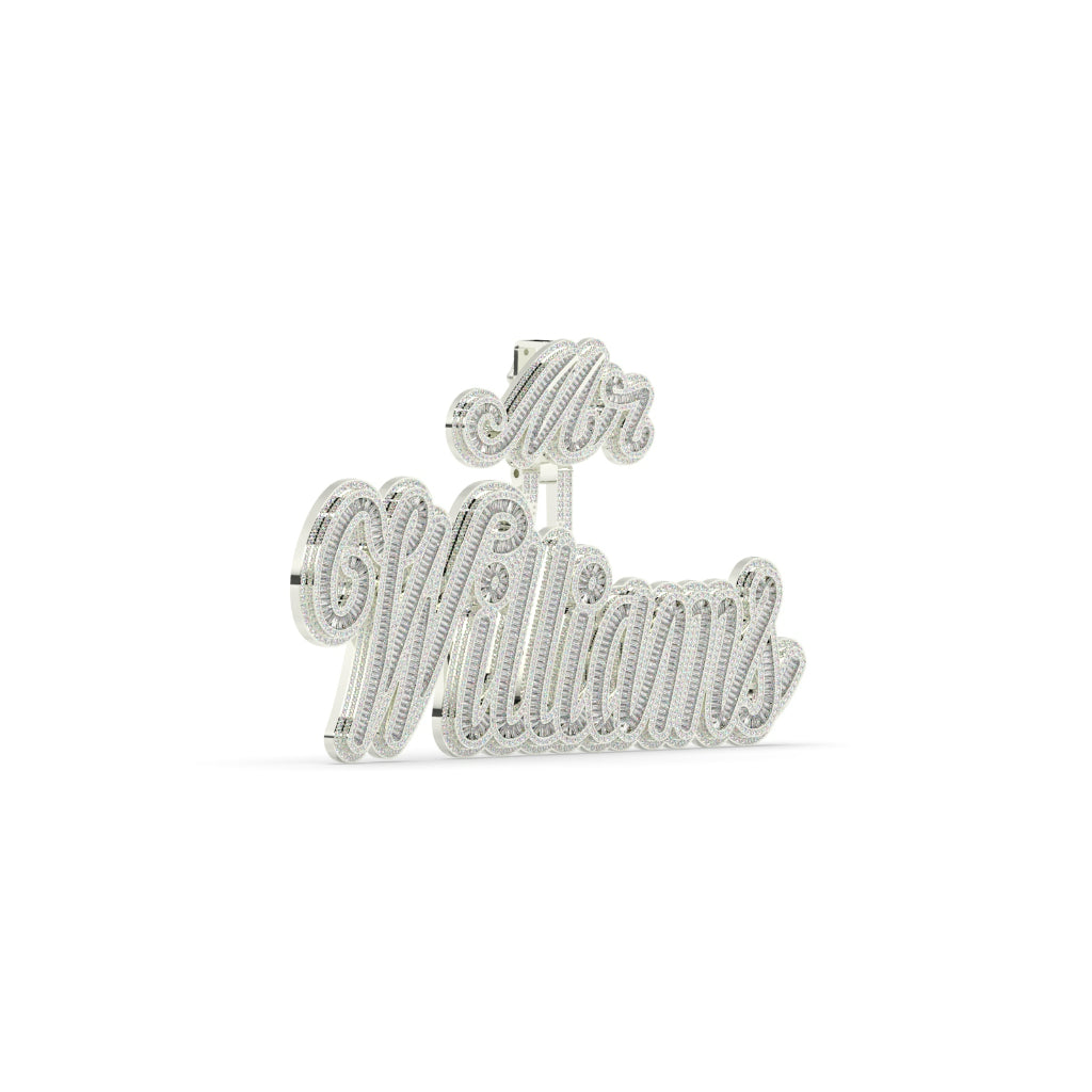 Bold Baguette Custom Name Charm