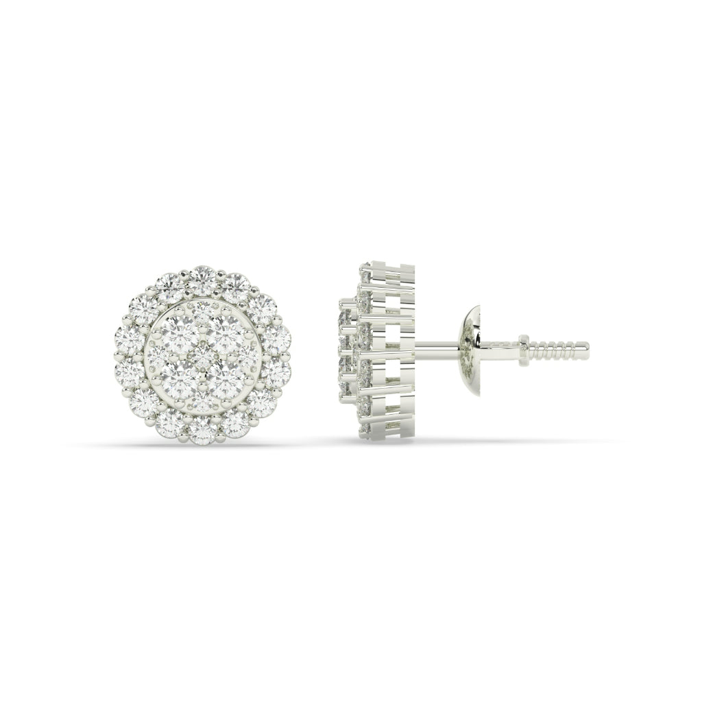 Bold Cluster Round Diamond Studs