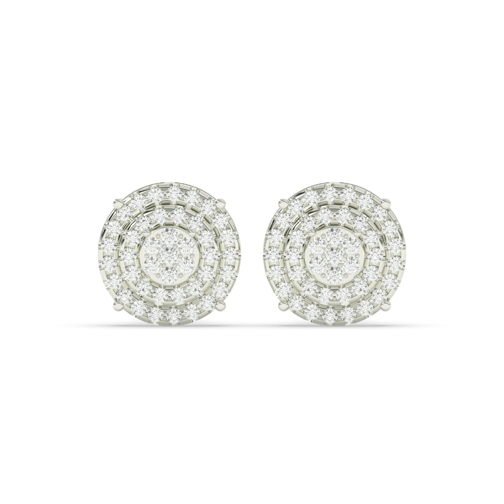 Multi-Tier Rose Gold Studs