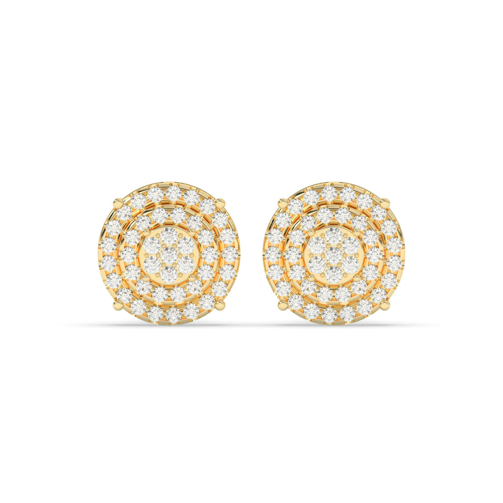 Multi-Tier Rose Gold Studs