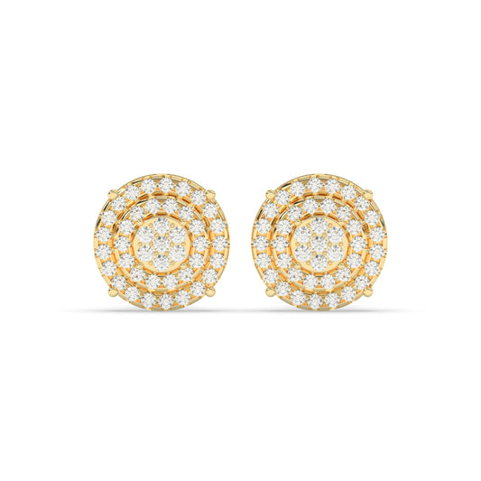 Multi-Tier Rose Gold Studs