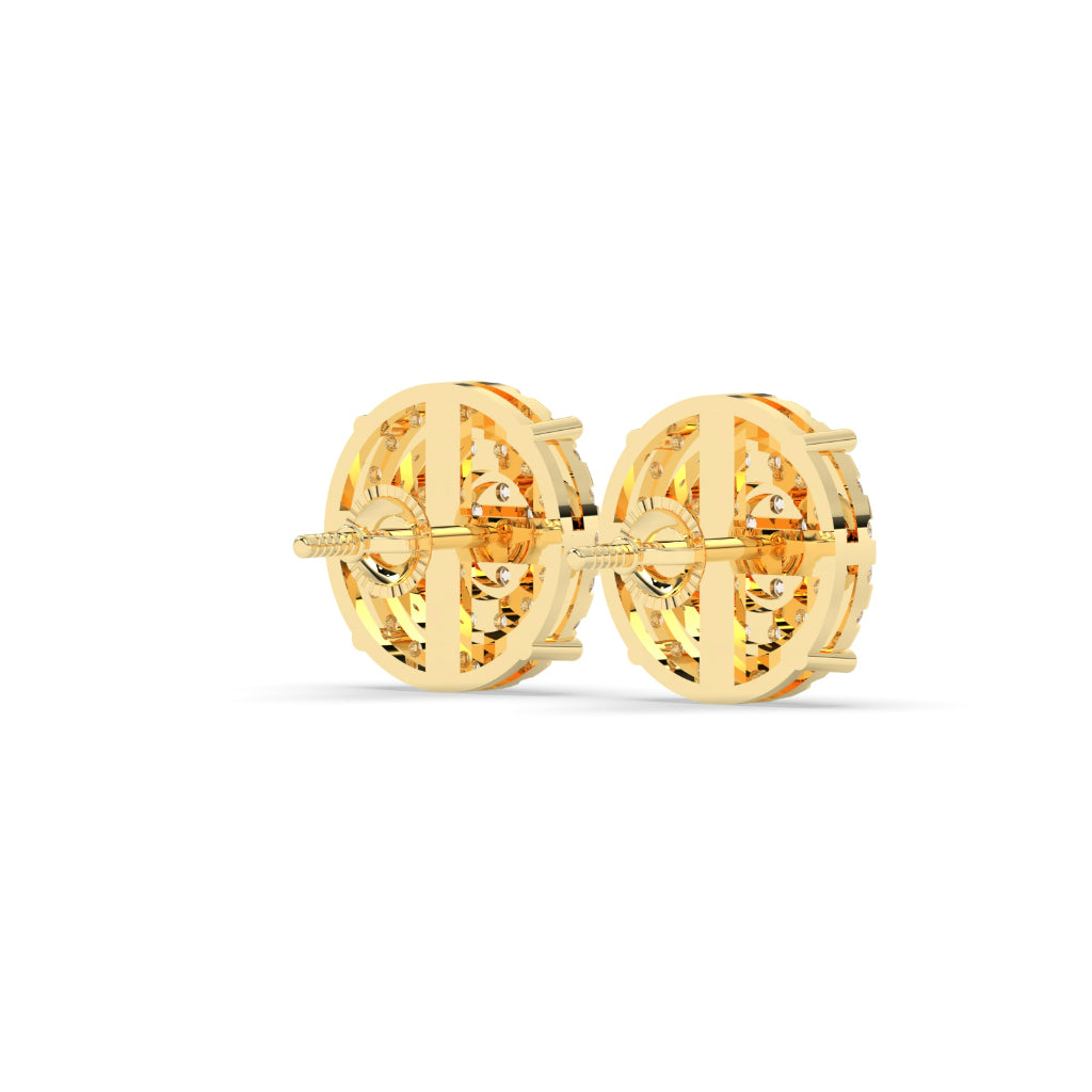 Multi-Tier Rose Gold Studs