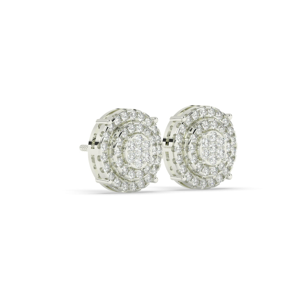 Multi-Tier Rose Gold Studs