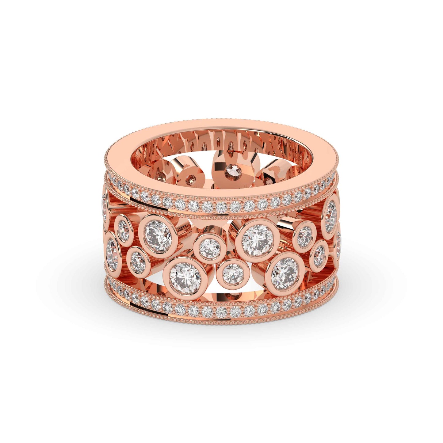 Bezel Set Gold Cocktail Ring