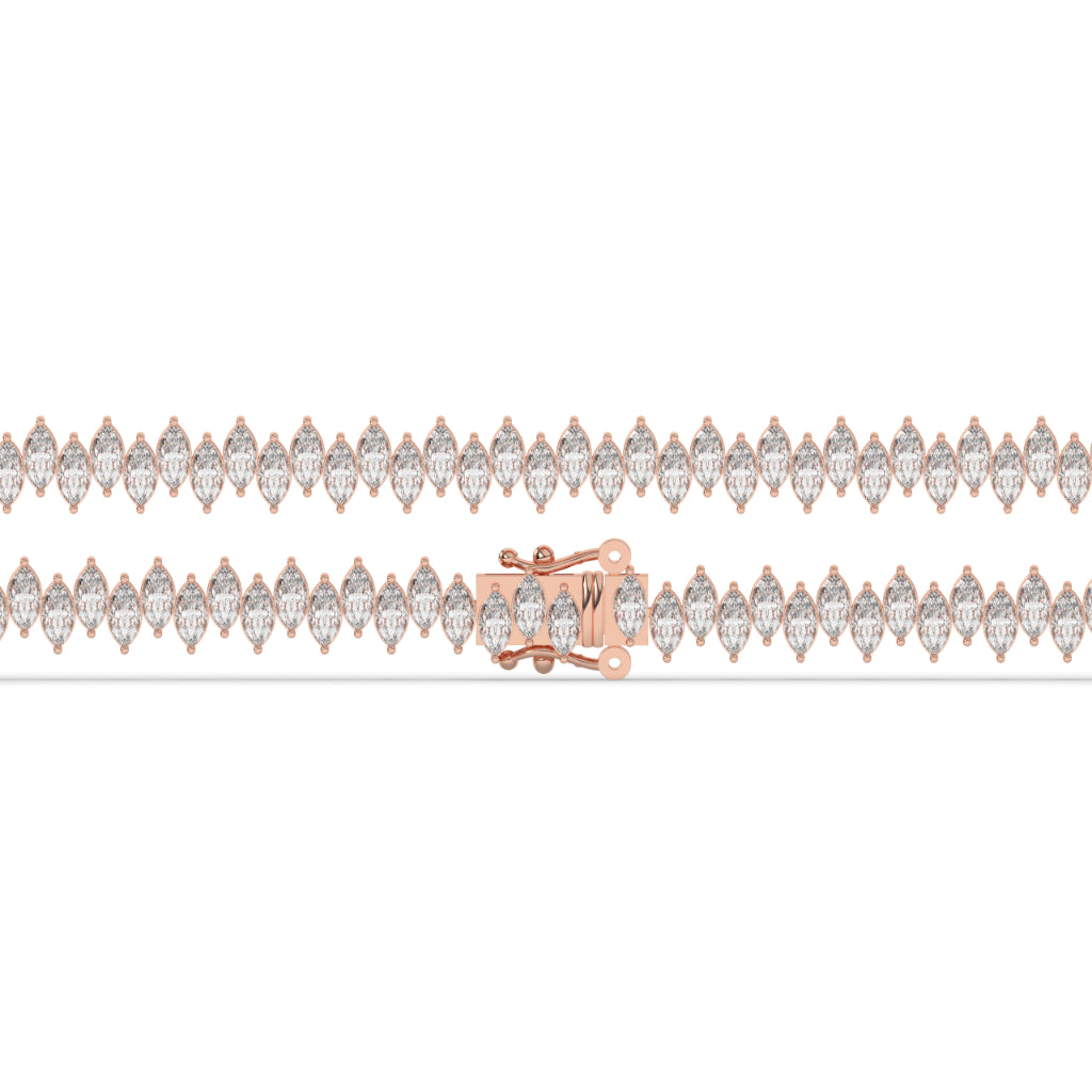 Marquise Cut Diamond Tennis Bracelet