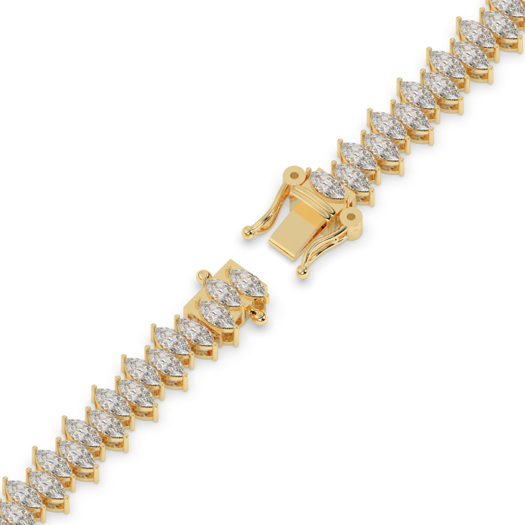 Marquise Cut Diamond Tennis Bracelet