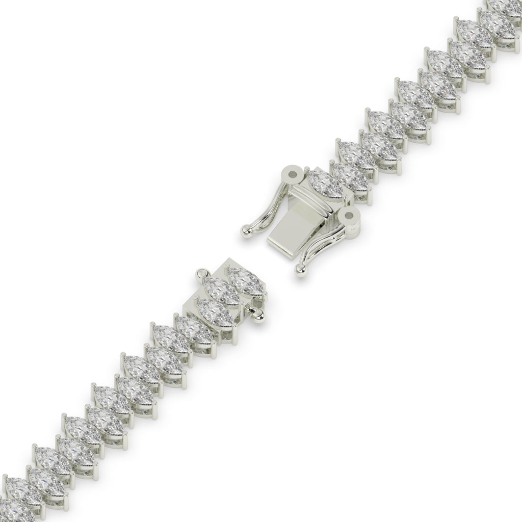 Marquise Cut Diamond Tennis Bracelet