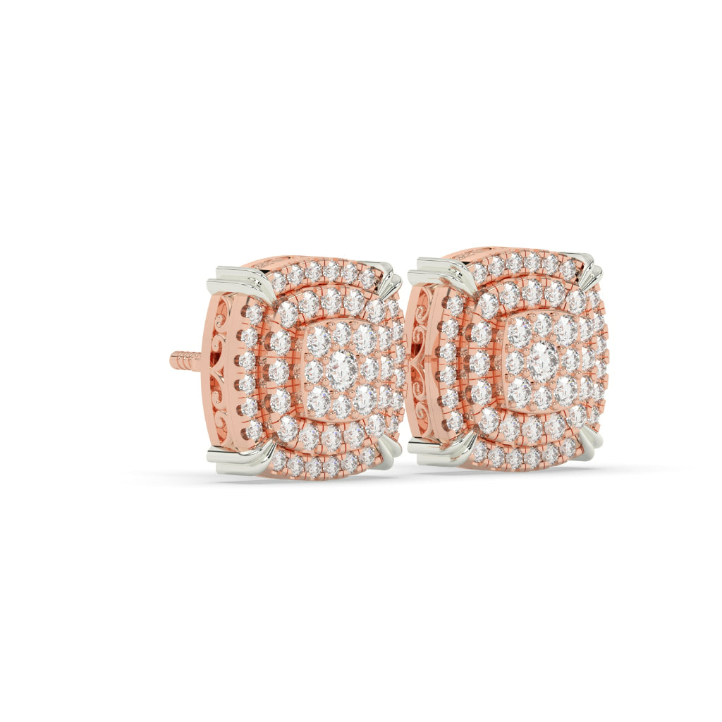 Layered Radiance Cushion Studs