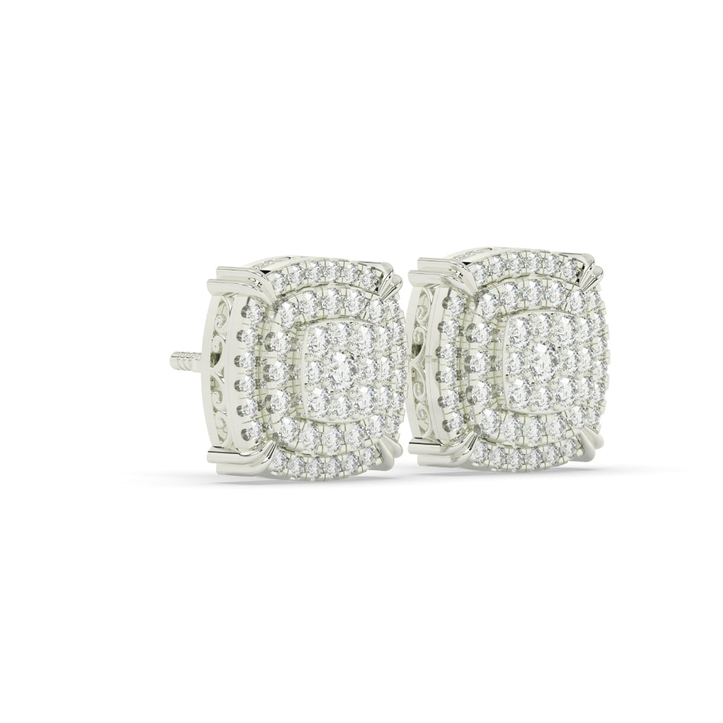 Layered Radiance Cushion Studs