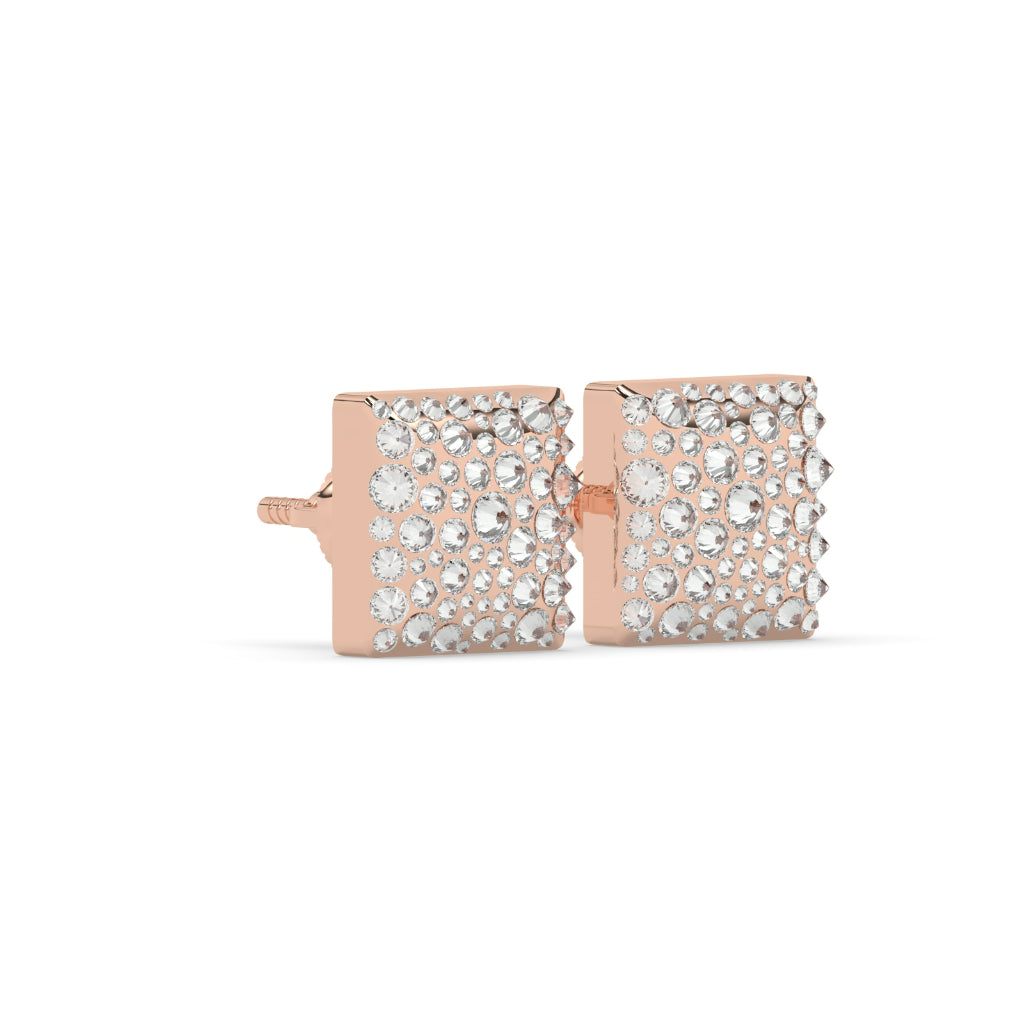 Gold Gradient Diamond Studs