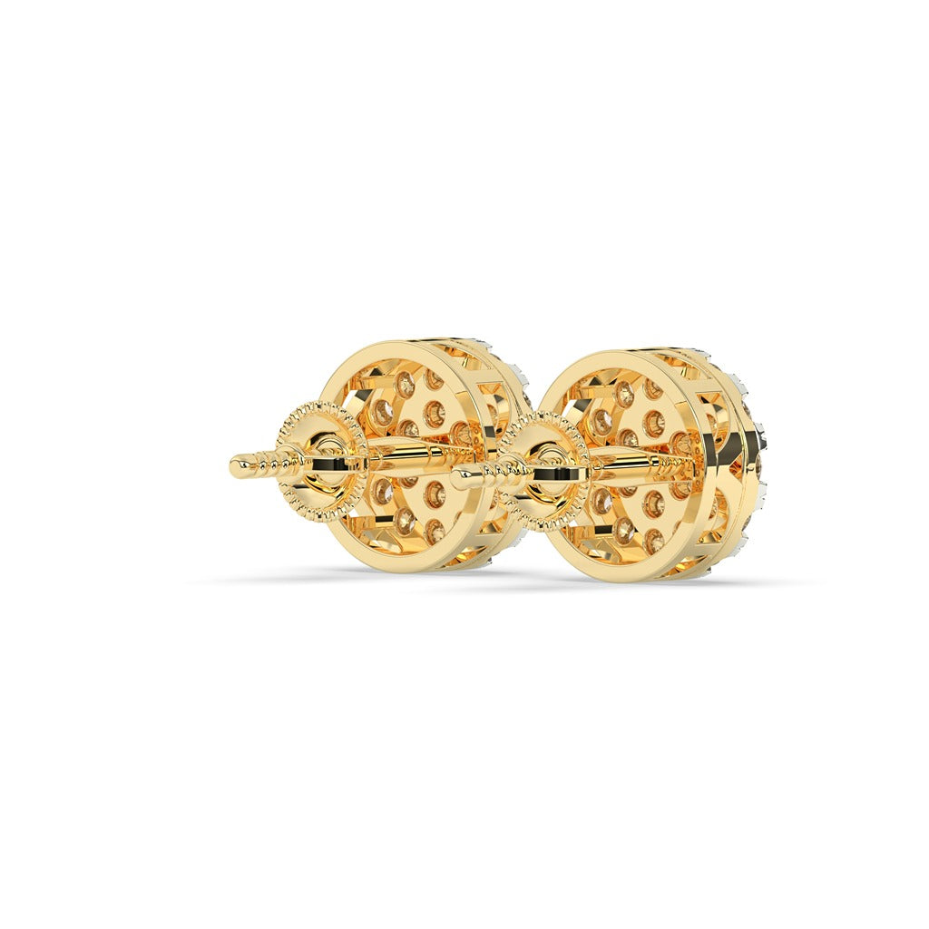 Classic Blooming Diamond Stud Earrings