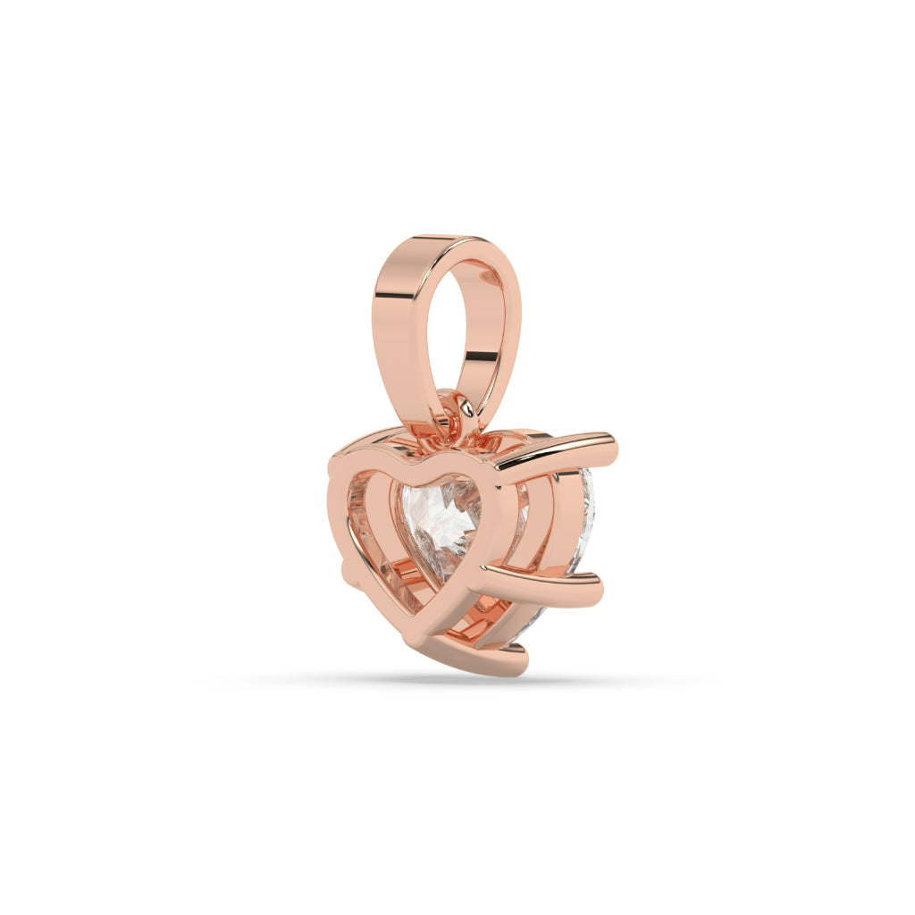 Classic Heart Diamond Charm Pendant