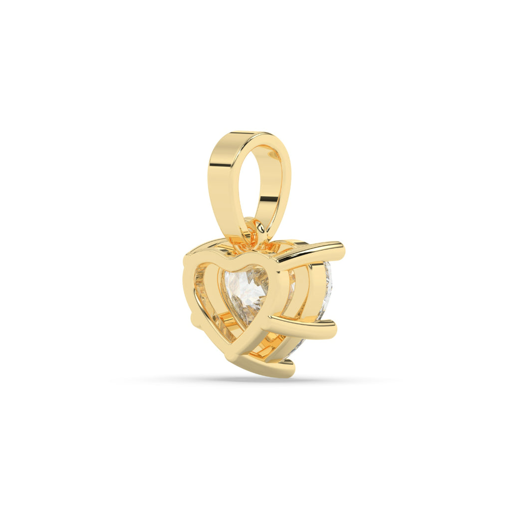 Classic Heart Diamond Charm Pendant