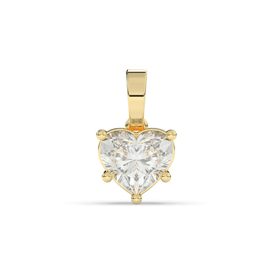 Classic Heart Diamond Charm Pendant