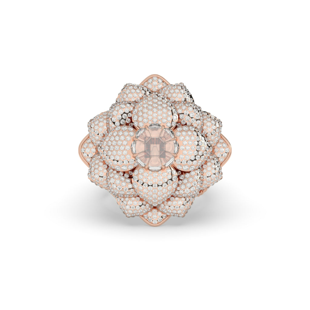 Majestic Blossom Diamond Cocktail Ring