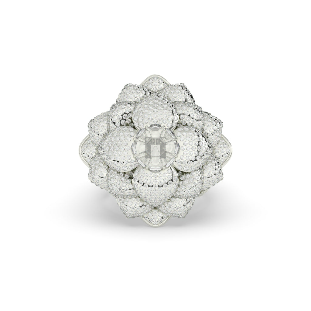Majestic Blossom Diamond Cocktail Ring