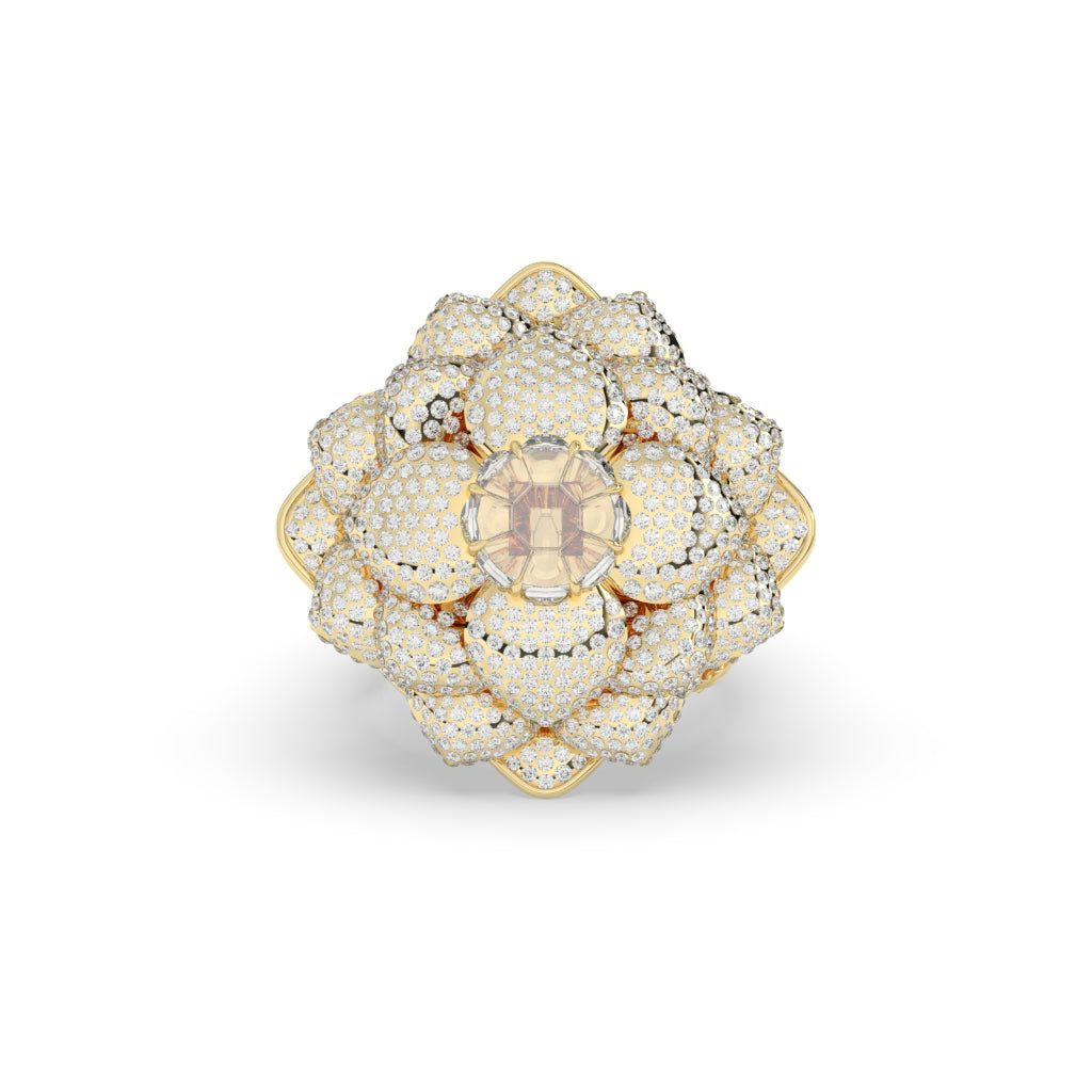 Majestic Blossom Diamond Cocktail Ring