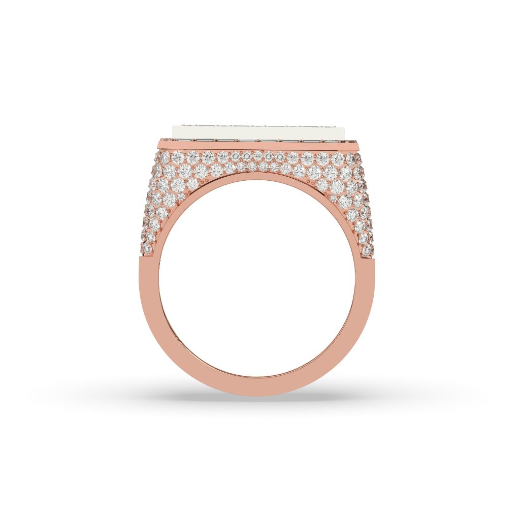 Prestige Grid Baguette Gold Ring