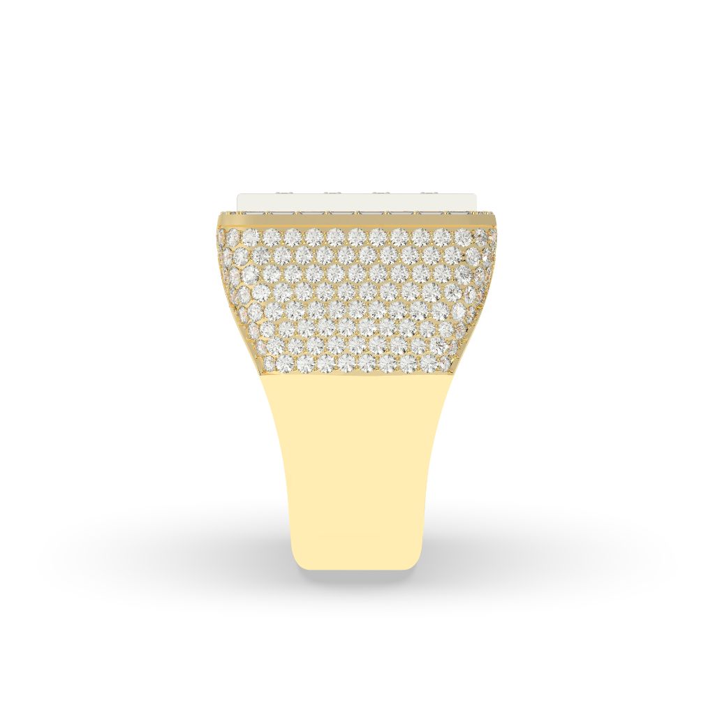 Prestige Grid Baguette Gold Ring