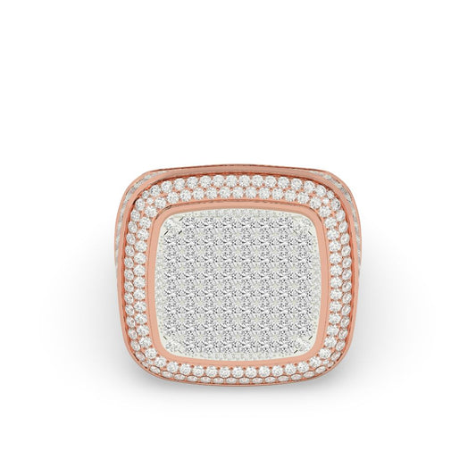 Cushion Crown Full Ice Ring