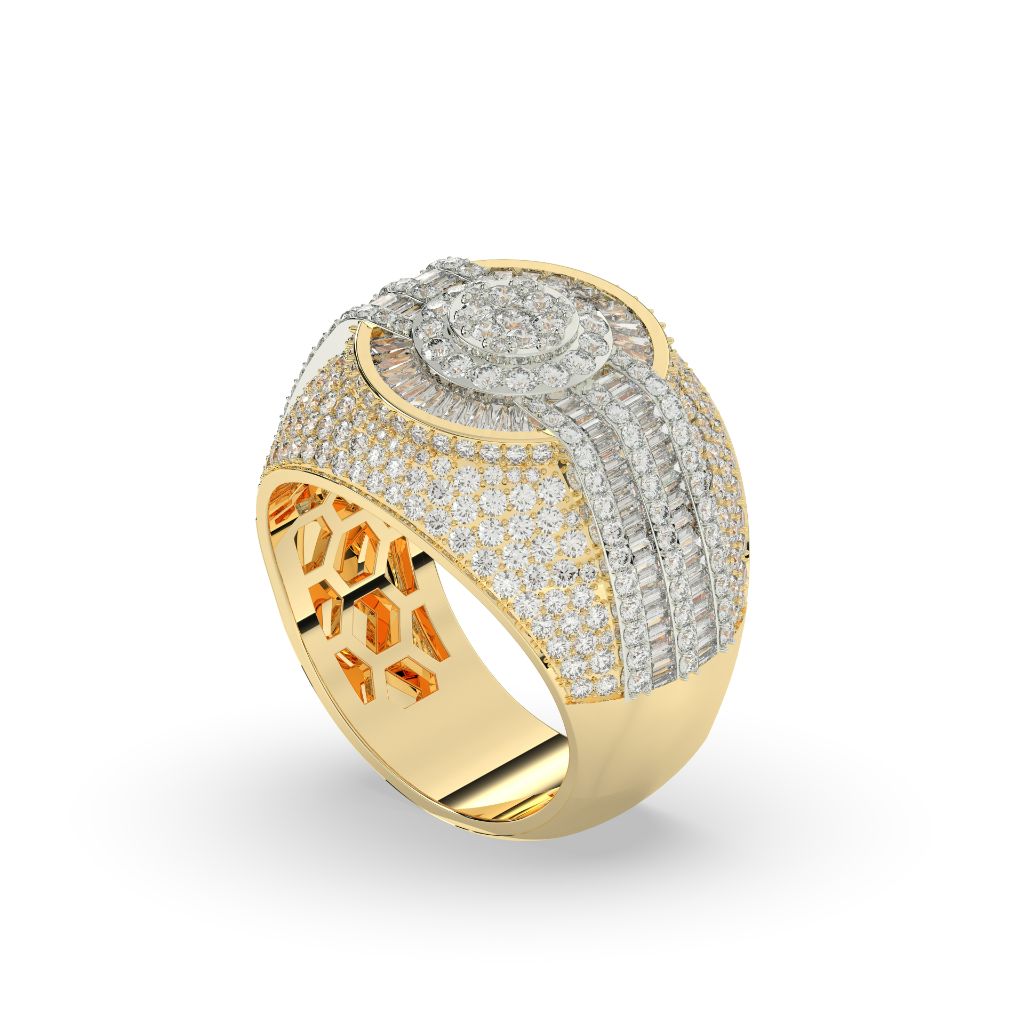 Radiant Glory Baguette Cluster Ring