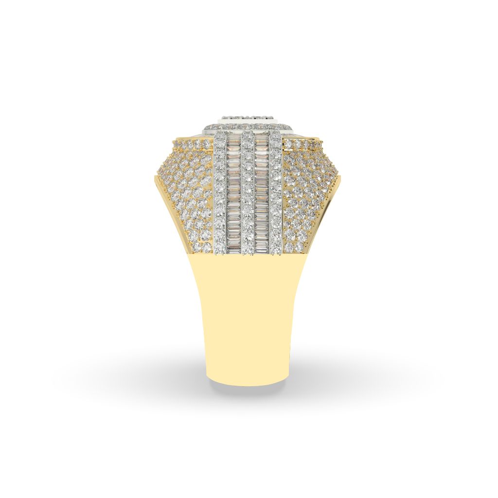 Radiant Glory Baguette Cluster Ring
