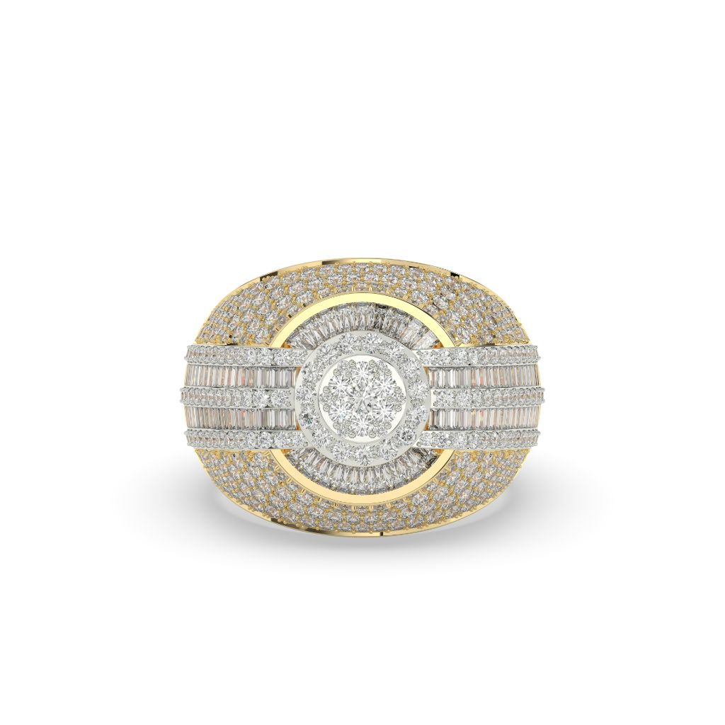 Radiant Glory Baguette Cluster Ring