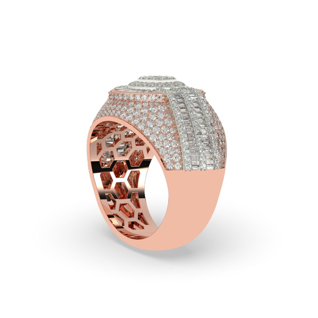 Radiant Glory Baguette Cluster Ring