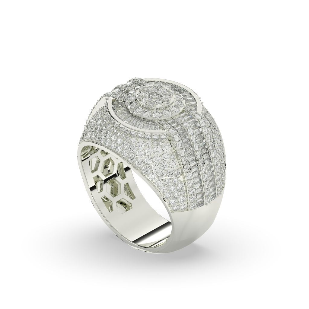 Radiant Glory Baguette Cluster Ring
