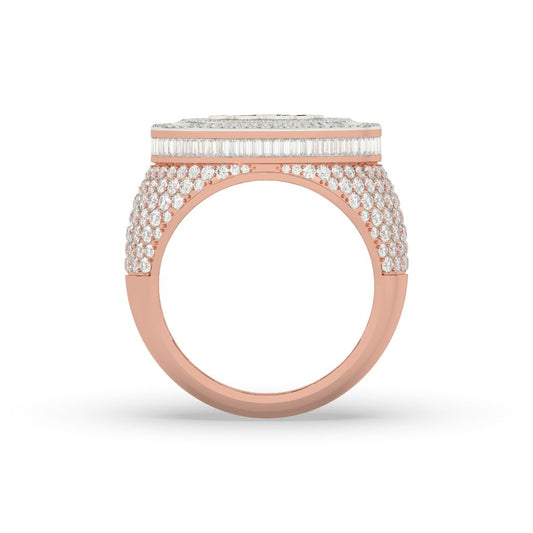 Allah Calligraphy Diamond Iced Ring