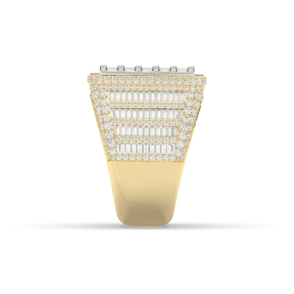 Bold Rectangle Iced Out Ring