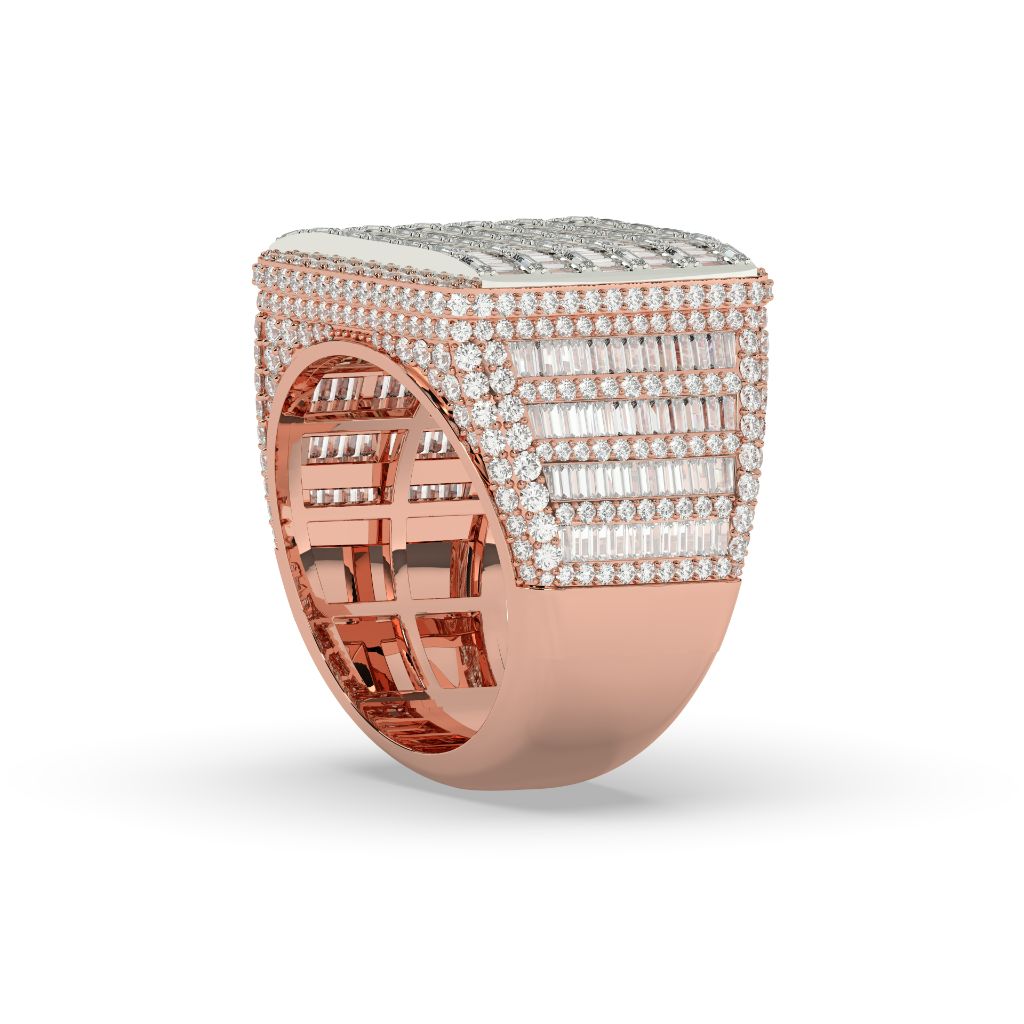 Bold Rectangle Iced Out Ring
