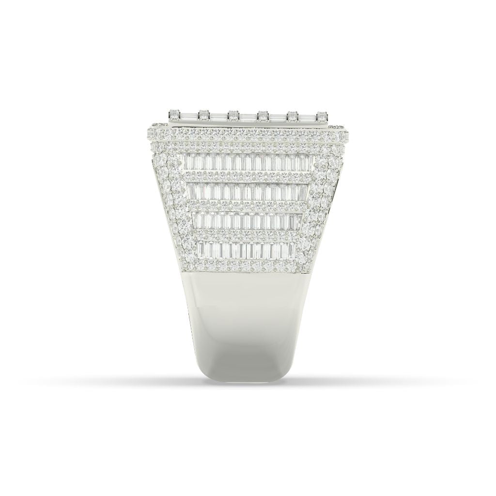 Bold Rectangle Iced Out Ring