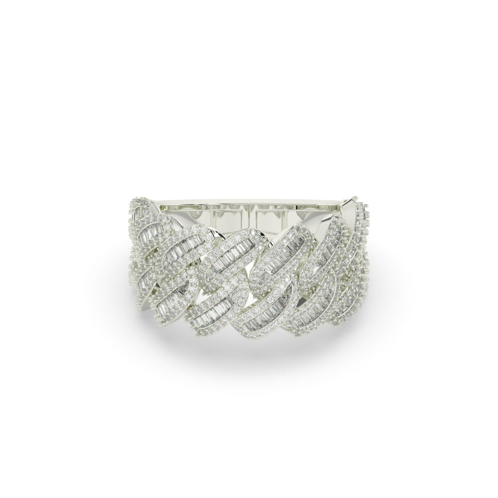Iced Cuban Link Diamond Ring