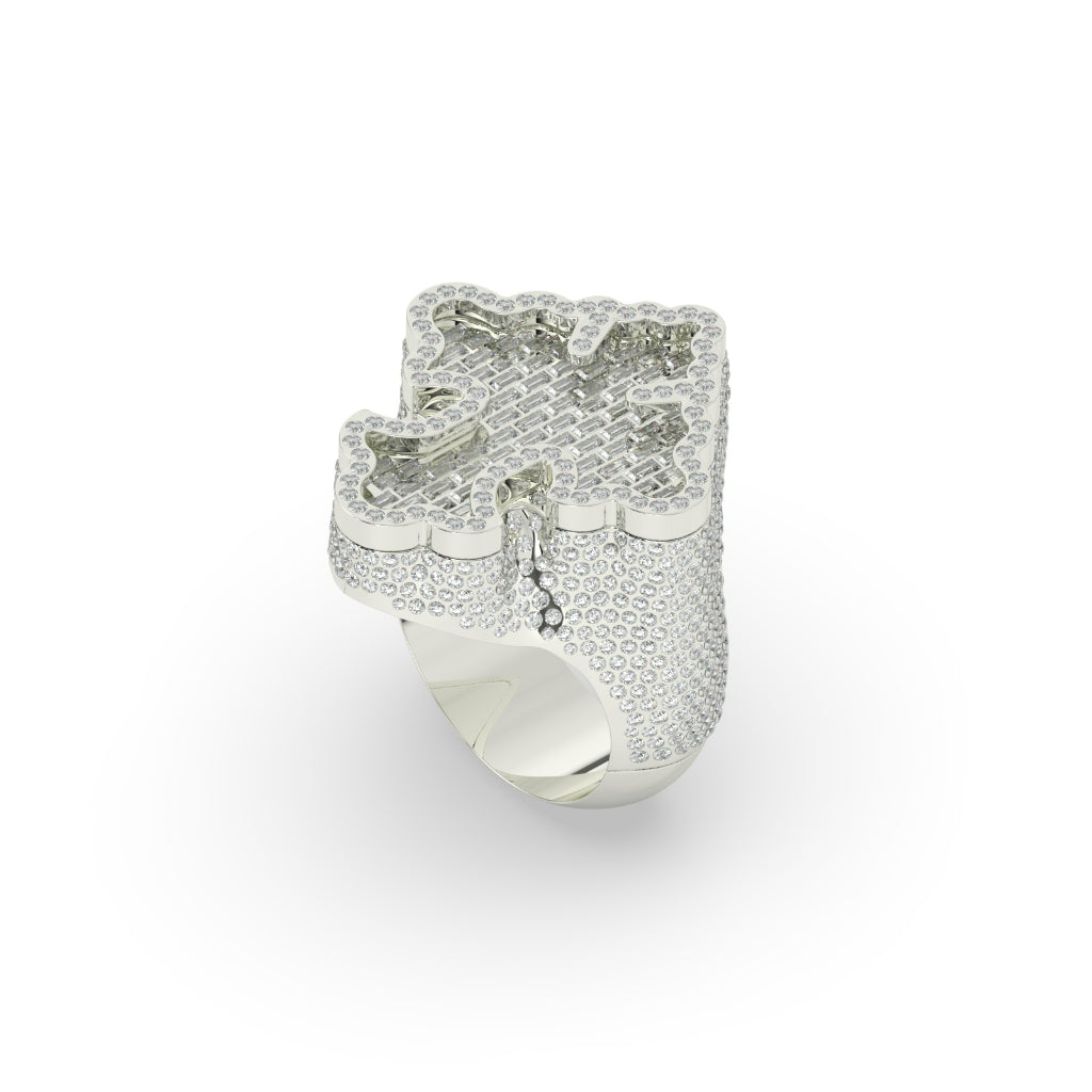 Golden Majesty Crown Style Ring