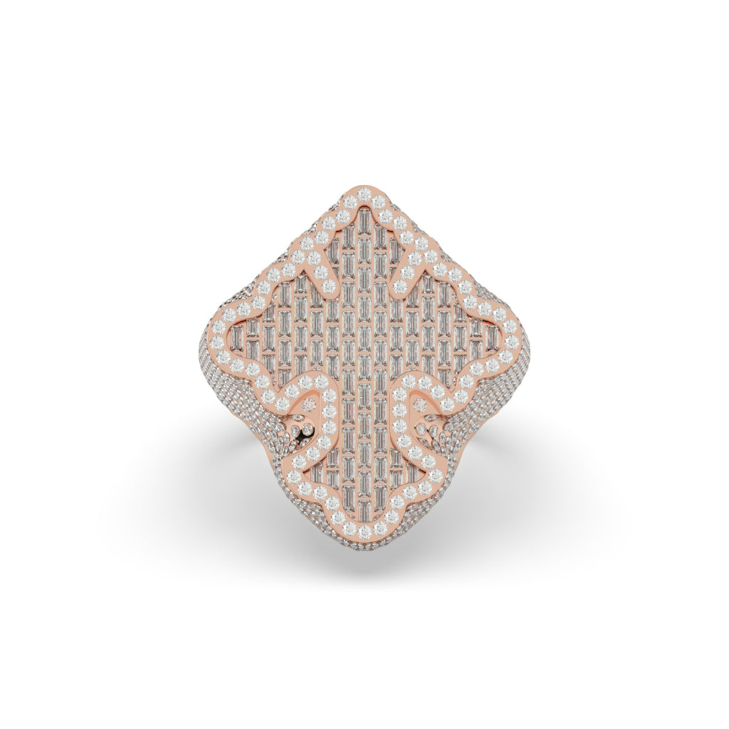 Golden Majesty Crown Style Ring