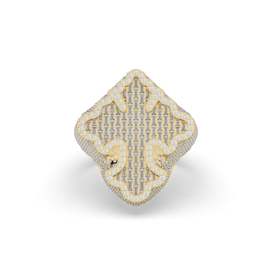 Golden Majesty Crown Style Ring