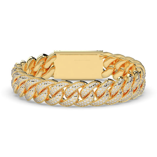 Diamond Iced Cuban Link Bracelet