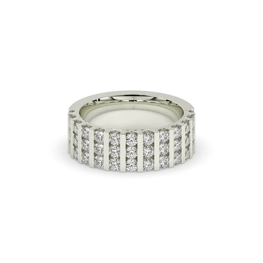 Bold Rows Diamond Men's Band