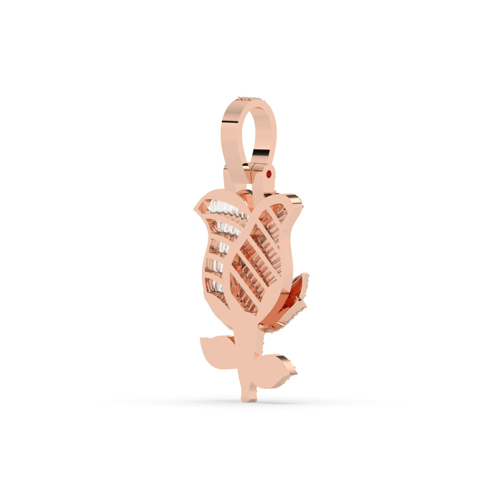 Diamond Rose Gold Pendant Charm