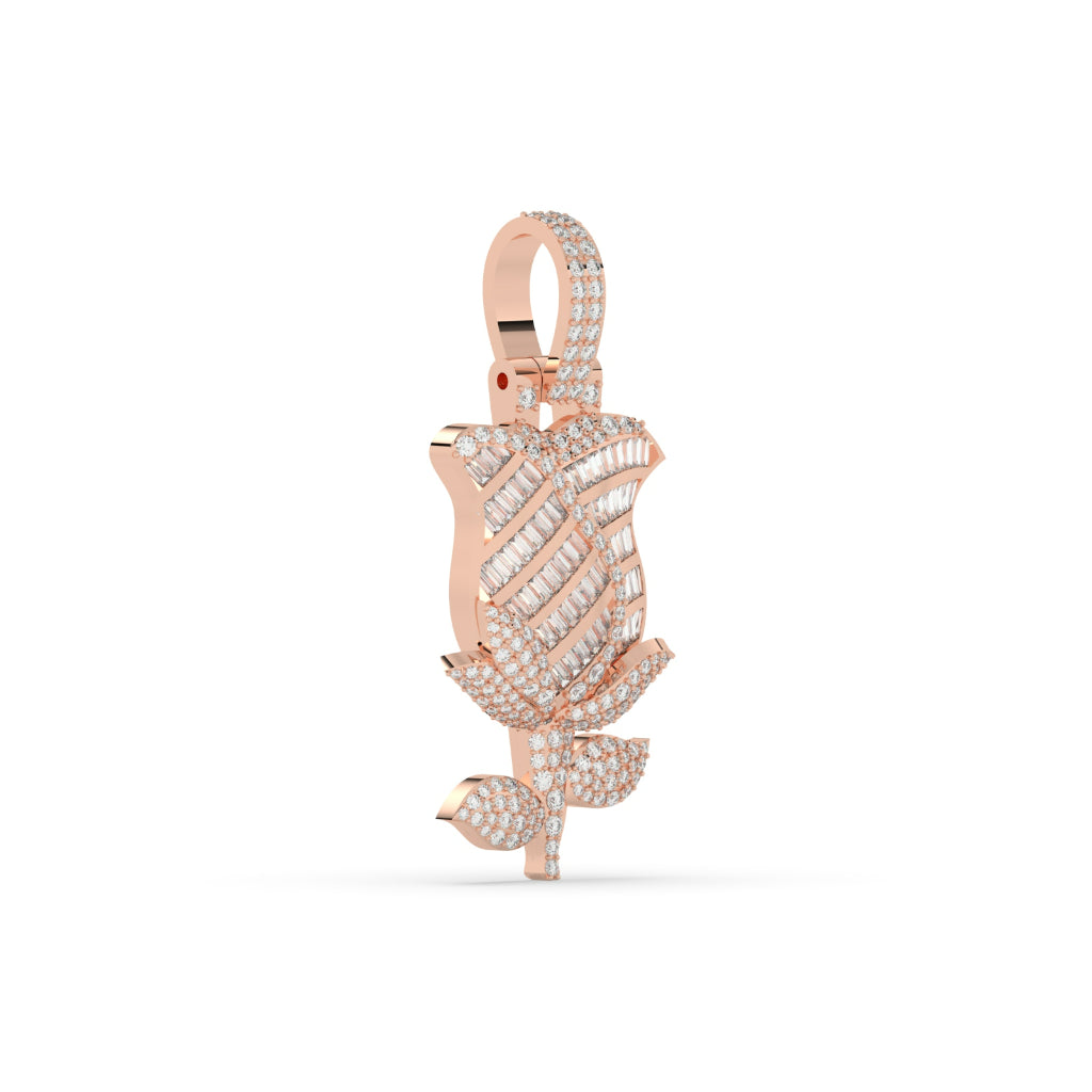 Diamond Rose Gold Pendant Charm