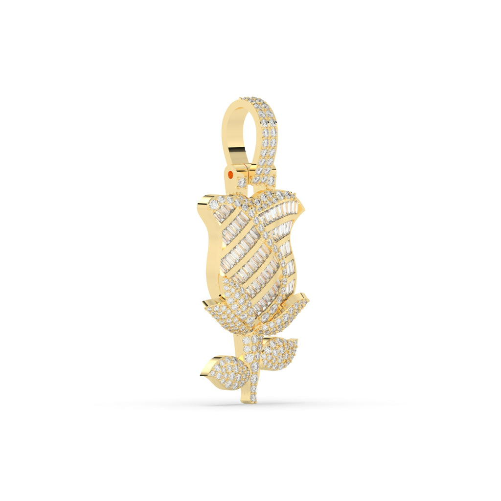 Diamond Rose Gold Pendant Charm